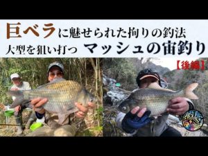 巨ベラに魅せられた拘りの釣法 野釣り大型狙いマッシュの宙釣り【後編】 (へらぶな釣り)