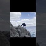 海にスマホ落としました。#ガット船長#磯釣り#上カゴ釣り