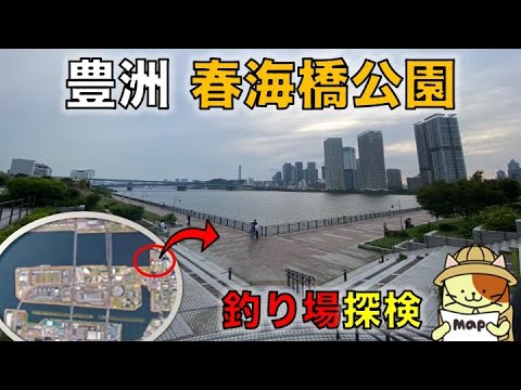 豊洲「春海橋公園」釣り場探検｜豊洲ぐるり公園横の釣りができる公園。しかし・・