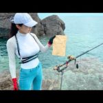 スーパーで買える驚きのエサで釣り❤️大物釣れお尻の異常をカメラは捉えたw魚釣りエサシリーズ高級おつまみ編