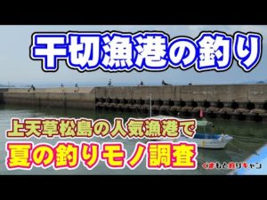 【上天草干切漁港の釣り】松島町の人気の漁港で夏の五目釣りをしてみた！