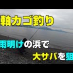 両軸カゴ釣り　「梅雨明けの浜で大サバを狙え」