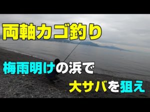 両軸カゴ釣り 「梅雨明けの浜で大サバを狙え」