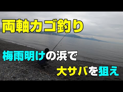 両軸カゴ釣り 「梅雨明けの浜で大サバを狙え」