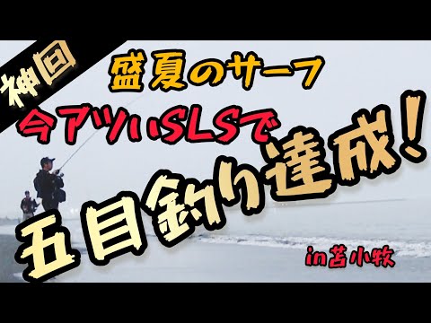盛夏のサーフ 今アツいSLSで 五目釣り達成！ in苫小牧