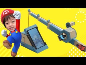 みなくん5歳　ニンテンドーラボのバラエティキットで釣りをする！　教育　ダンボール工作　switch【まりちゃんいずちゃんチャンネル】