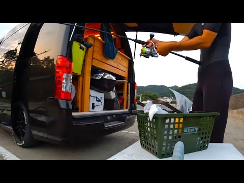 [釣り車中泊] SUPから衝撃の大物が次々と釣れた日