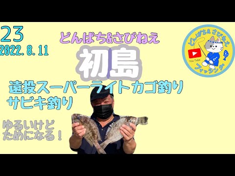 @初島でスーパーライトカゴ釣りとサビキ釣り