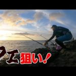 【ガチタックル】朝までぶっ込み釣りでクエを狙う！