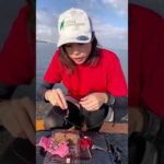 【イソメを簡単に掴める‼️】掴めるっスで釣りなじサラちゃんがイソメを楽々❣️掴んだ瞬間‼️【#shorts】