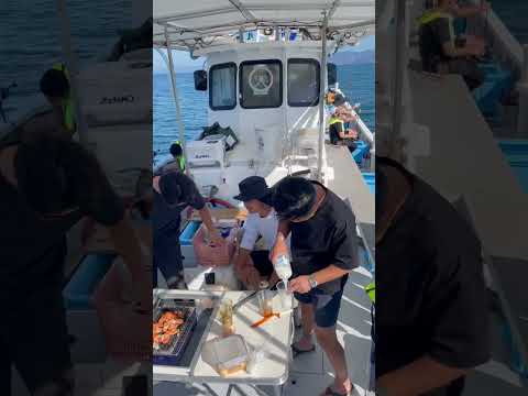 【超贅沢】釣りをしながらBBQ便‼︎ #くにうみ丸