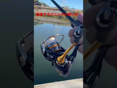 秘密の川　バス釣り　スピニングリールの使い方　持ち方　サミング・フェザリング編　初心者