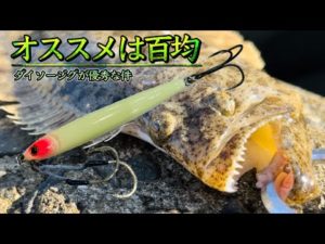 【ヒラメ釣り】ダイソーのメタルジグが素晴らしい【フラットフィッシュ】