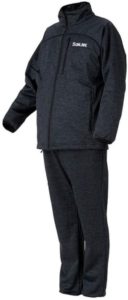 送料無料！　サンライン フリーススーツ SUW-04506 杢グレー S～LLサイズ　釣り 磯釣 ウェア 防風 防寒 上下セット インナースーツ ウェア 釣り 道中着