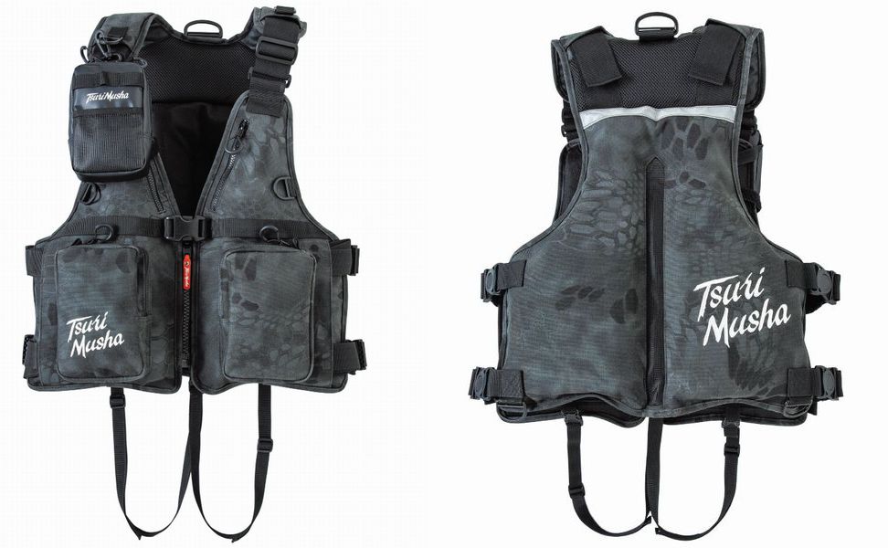 2022’釣武者　石鯛ベスト　V00800 TsuriMusha ロックベスト フローティングベスト ライフジャケット 磯釣り 底物 クエ 石鯛 クチジロ