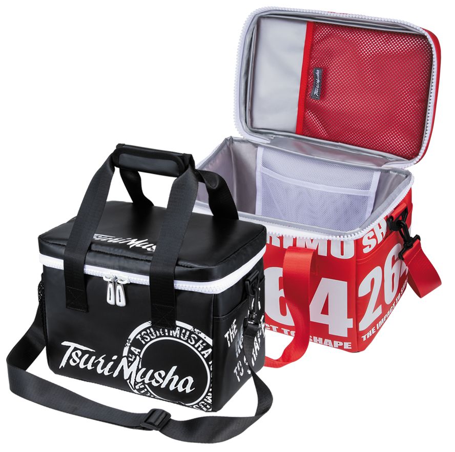 釣武者 TM264 クール＆ホットセイバーブラックとレッド　釣り クールバッグ ホットバッグ 磯釣り