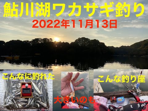 鮎川湖ワカサギ釣り 2022年11月13日