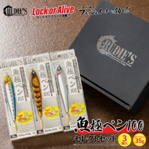 【ふるさと納税】TSURI HACKにて紹介！ 魚極ペン 35g セレクト 3セット 限定 ギフト アウトドア キャンプ フィッシング 釣り 釣具 ルアー ルーディーズ RUDIE'S ロックフィッシュ 福岡 飯塚市 飯塚 青物 フラットフィッシュ シーバス キジハタ 送料無料【A2-050】