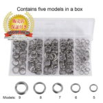 ＼今年最後 の 楽天 スーパー SALE 期間 限定 対象 商品／【60日間保証付き】スプリットリング 釣り分割リング 釣り具 海釣り分割リング プレスリング ステンレス 高強度 耐腐食性 200PCS 5Sizes 【ポイント消化】