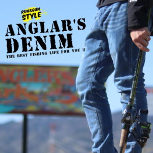 10%OFFクーポン発行中！アングラーズパンツ 陸っぱり 釣りデニム フィッシングパンツ バス釣り ブラックバス ストレッチ デニム 釣り用ズボン フィッシングウェア ランガン