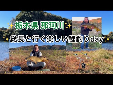栃木県那珂川‼️総長と行く楽しい鯉釣りday✨#fishing#carpfishing #鯉釣り