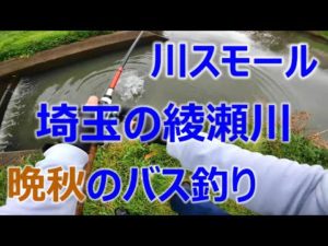 東京ルアー釣り、綾瀬川 晩秋編 ブラックバス 埼玉県草加市 (Tokyo Lure Fishing, Bass, 小口黑鱸)