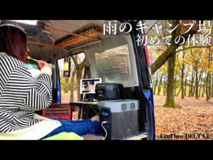 我慢できずポータブル電源を車に積んで一人無料のキャンプ場へ｜かおる編 tetu channel