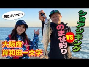 岸和田一文字でショアジギvsのませ釣り。青物対決【ガッ釣り関西176】