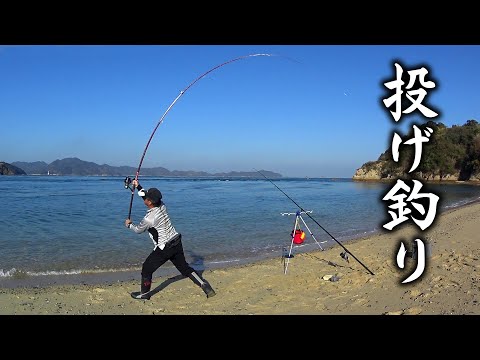 投げ釣り　野忽那島　愛媛　4連戦最終日