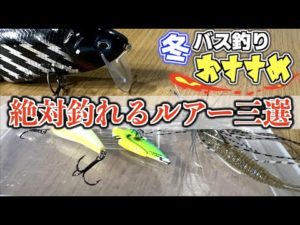 冬バス釣り 絶対釣れるルアーおすすめ三選＋α