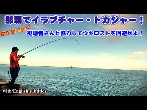 【沖縄釣り】【フカセ釣り】那覇でイラブチャートカジャー！視聴者さんと協力してウキロスト回避！
