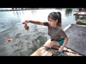 巨大魚の巣窟に団子を落とした瞬間・・・。