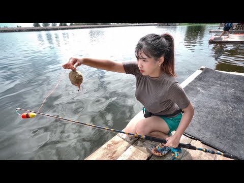巨大魚の巣窟に団子を落とした瞬間・・・。