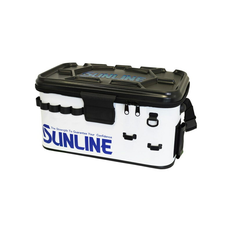サンライン(Sunline)　SFB-0642 ワイドロータックルバッグ 50cm ホワイト　【釣具　釣り具】