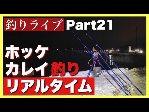 【釣りライブ】Part21 ホッケ・カレイ釣りのリアルタイム！ in岩内港