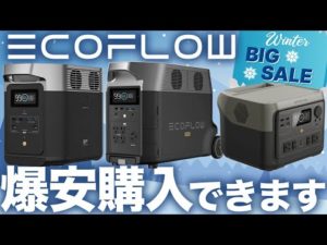 【セール残り３日！】買うべきEcoflow商品ベスト３！を技術者が解説します。DELTA 2 RIVER 2 DELTA PRO