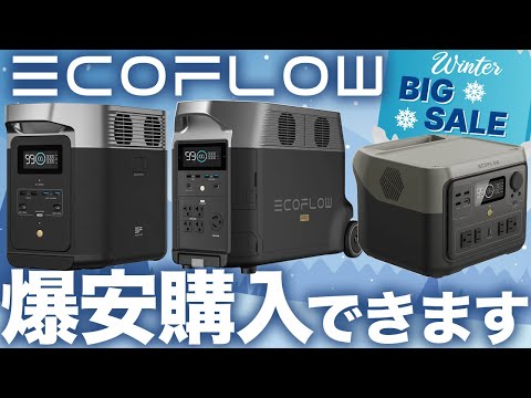 【セール残り3日!】買うべきEcoflow商品ベスト3!を技術者が解説します。DELTA 2 RIVER 2 DELTA PRO