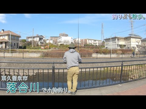 東久留米市 湧水の落合川で小物釣り。冬でも湧水が流れ込む川って釣れる？
