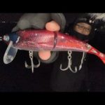 夜のバス釣り配信。今日はチューリップを贈る日なのでネコソギDSRの赤色を使います