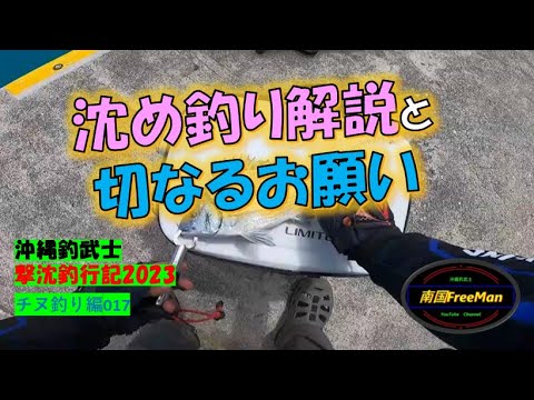 【沖縄釣り】私の沈め釣りのやり方解説 沖縄釣武士撃沈釣行記2023チヌ釣り編017