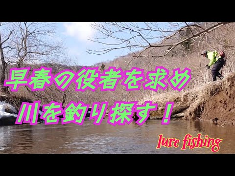 早春の役者は何処？川を釣り歩く！【別保川】lure fishing
