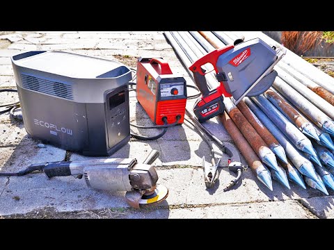 怪物級ポータブル電源を駆使して現場でミサイル溶接する