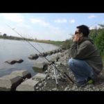 春の川でのんびり釣りをするつもりが・・・