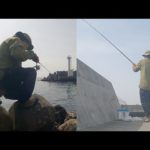 志海苔漁港で春の投げ＆穴釣り！！強烈な磯の香りっす