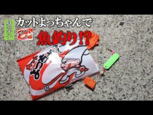 駄菓子の「よっちゃんイカ」で釣りをしてみた結果が衝撃的でした！