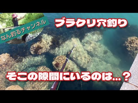 穴釣り そこの隙間にいるのは...？