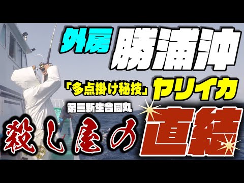 あなたにもできる直結ヤリイカ釣り～勝浦沖直結ヤリイカ  今季絶好調！外房のヤリイカ　～直結の釣り方誘い方また多点掛けの仕方～