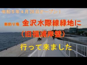 金沢水際線緑地（旧福浦岸壁）釣り再開です！
