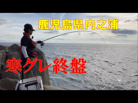 【磯釣り】鹿児島県内之浦今シーズングレ釣り終盤！竿を曲げた魚は〇〇だった！