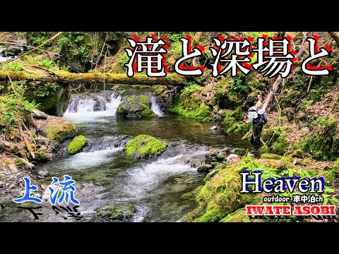 【渓流釣り】上流の未開拓エリアが滝と深場しかない渓流天国だった！～友達と新規開拓～#渓流釣り #滝 #イワナ